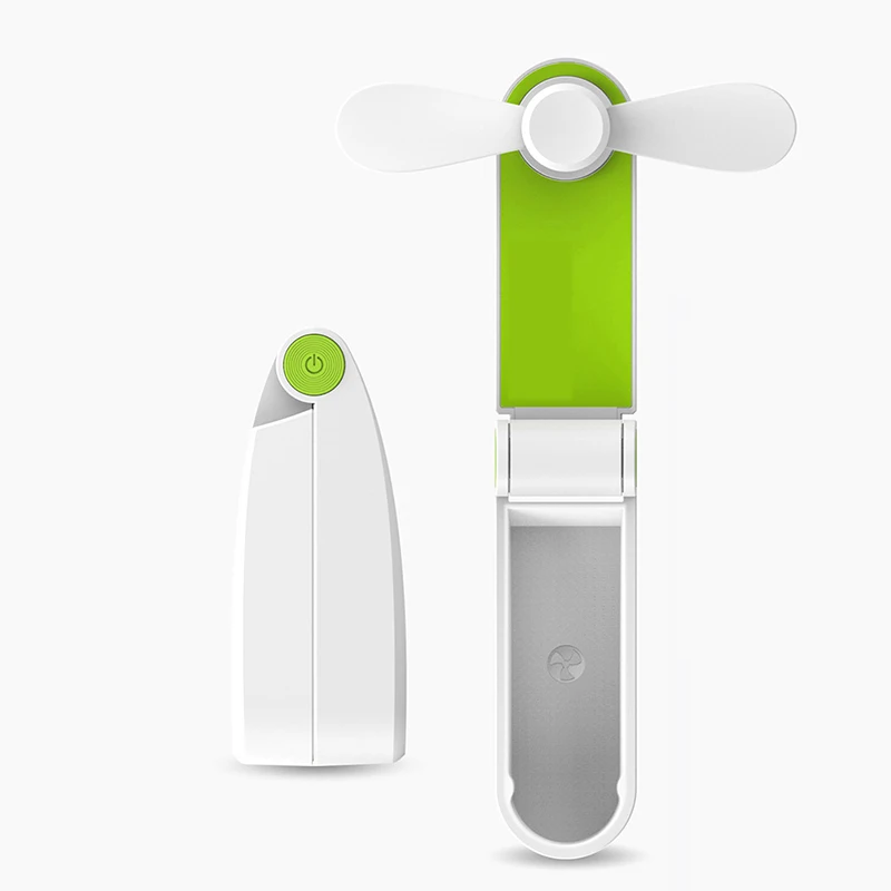 Мини складной ручной вентилятор на батарейках с usb приводом перезаряжаемый