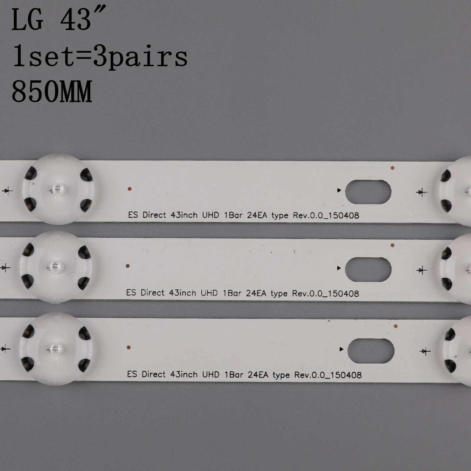 Светодиодный Подсветка полоса 8 лампа для LG Innotek 43 дюймов UHD 1Bar 24EA 43uh619v 43UH610V 43UH6030 UF64