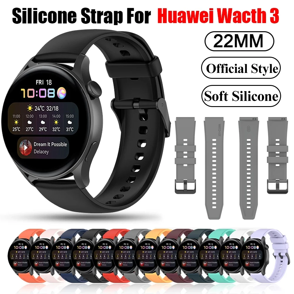 

Smart Watch Official Silicone Straps For Huawei Watch GT2 GT 2 Pro 46mm Gt 2e Band For Huawei Watch 3 3 Pro Watchbands Bracelet