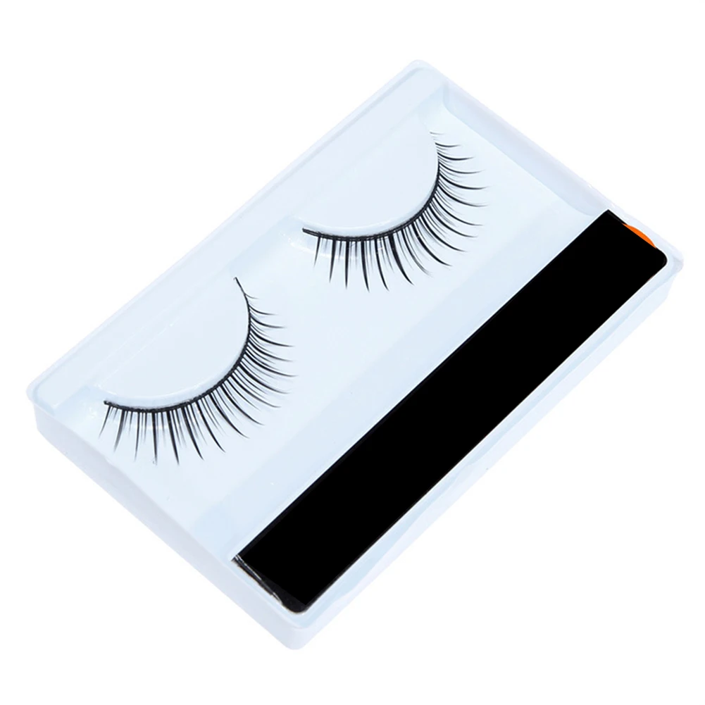 1 пара натуральные СЕКСУАЛЬНЫЕ накладные ресницы макияж для глаз Короткие