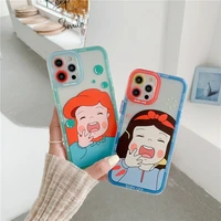 disney snow white cartoon mobile phone case for iphone 78 plus xxs xr xsmax 11 pro max 12pro max soft cute cellphone shell