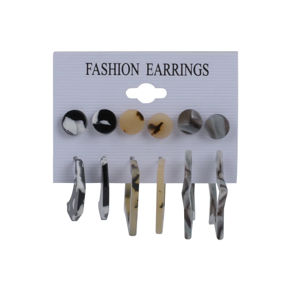 

Fashion Pearl Hoop Earrings Set For Women Geometirc Brincos Bijoux Gold Metal Circle Hoop Earrings 2021 Trend Jewelry Gift