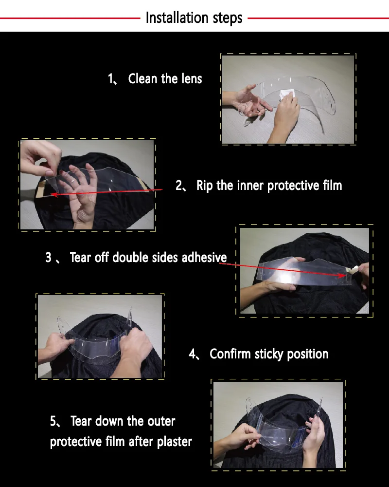 Anti fog Film Universal Fog Resistant For Full face Helmet Visor for K1 K5 Soman AV02 | Автомобили и мотоциклы