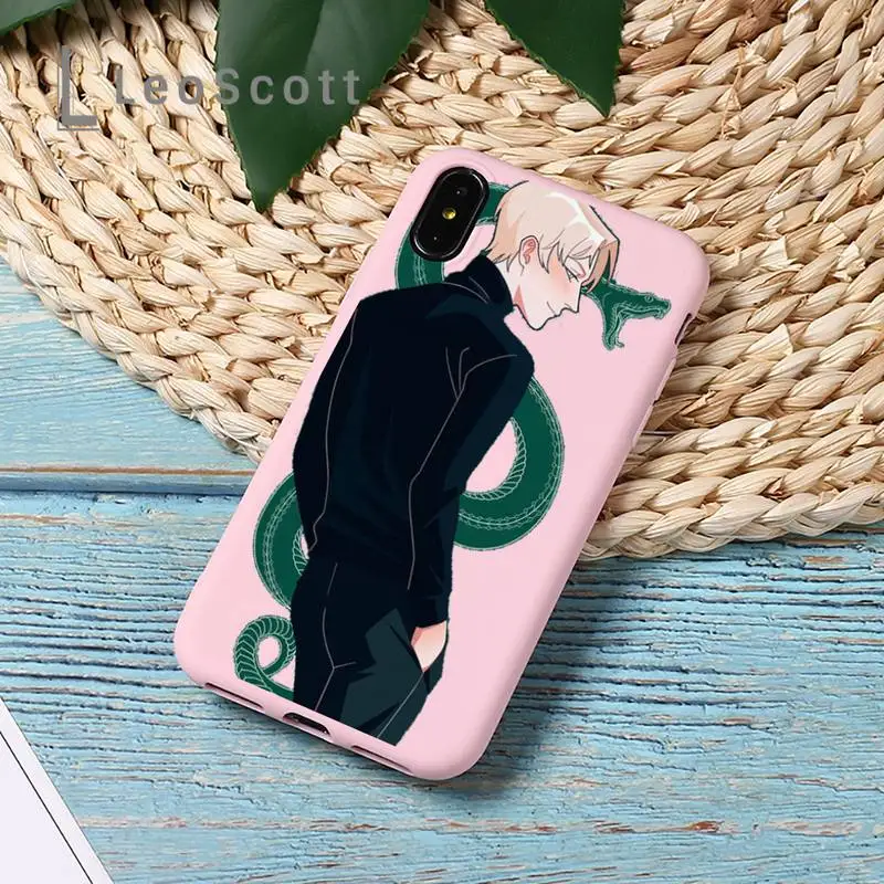 

Draco Malfoy potter cartoon anime Phone Case Candy Color for iPhone 11 12 mini pro XS MAX 8 7 6 6S Plus X 5S SE 2020 XR