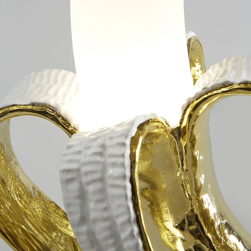 Ночной светильник в виде банана из смолы s декоративный ночник стиле арт-деко для