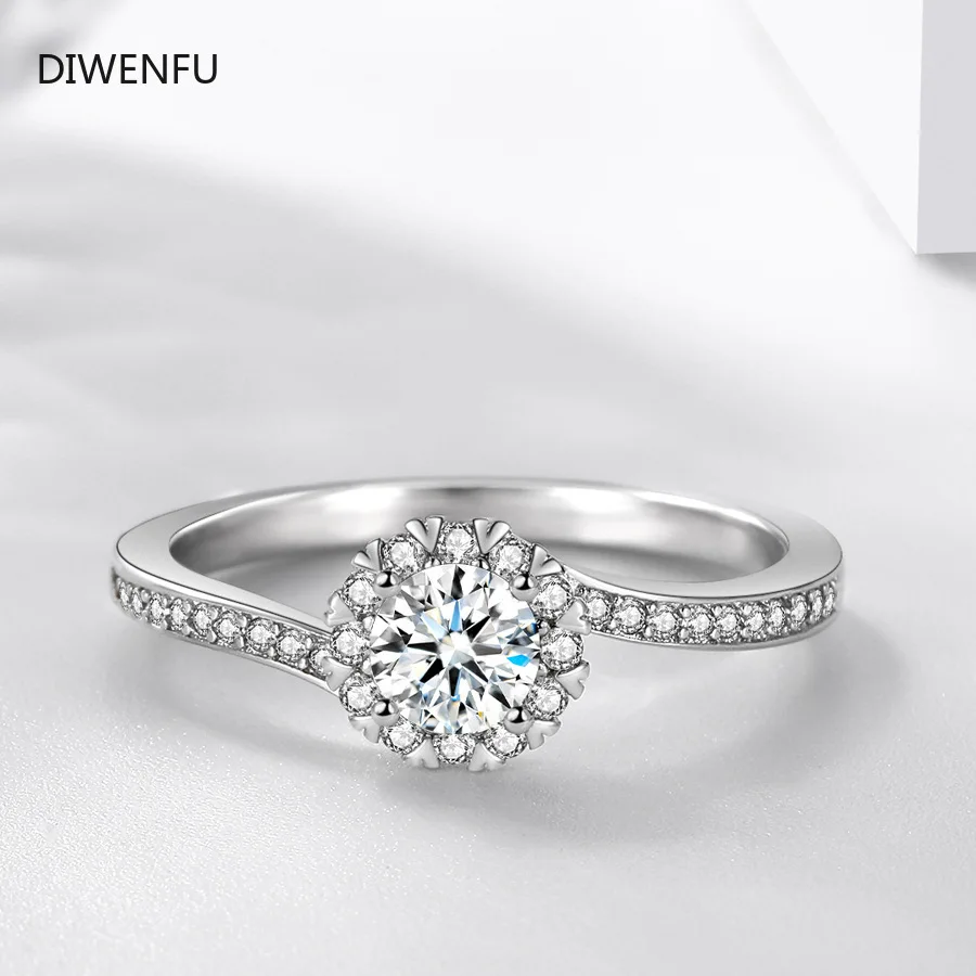 

2021 Wedding S925 Sterling Silver Diamond Ring Earring for Women Jewlery Organiser Wedding Rings Couples Fashion Luxury Gifts