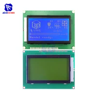 diymore 128x64 dots graphic 12864 lcd display module with backlight st7920 iic i2c spi for arduino raspberry pi stm32 3d printer