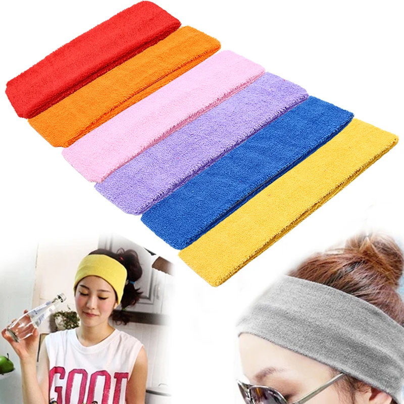 

1PCS Candy Color Hair Band Fashion Style Absorbing Sweat Headband Hair Accessories For Women