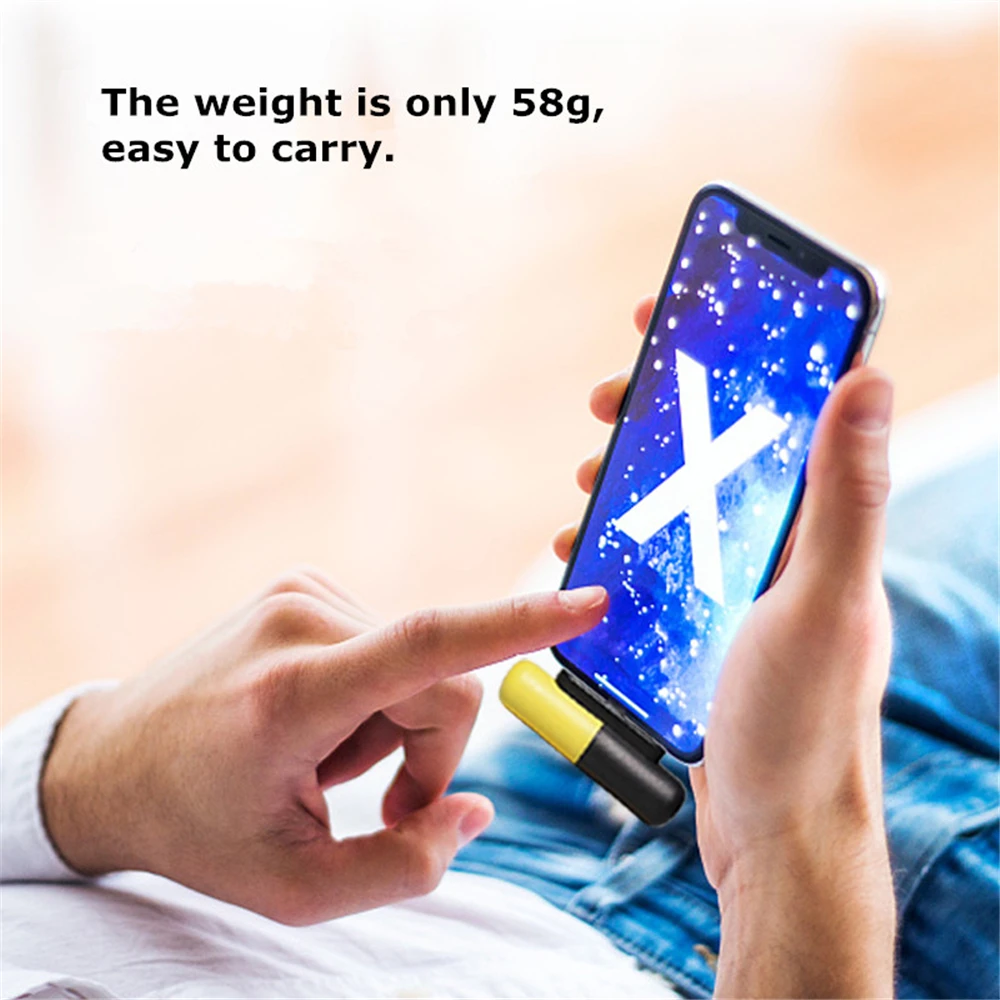 Портативный внешний аккумулятор в виде капсулы 3300 мАч для iPhone 11 Pro Max Samsung Note 10 Xiaomi
