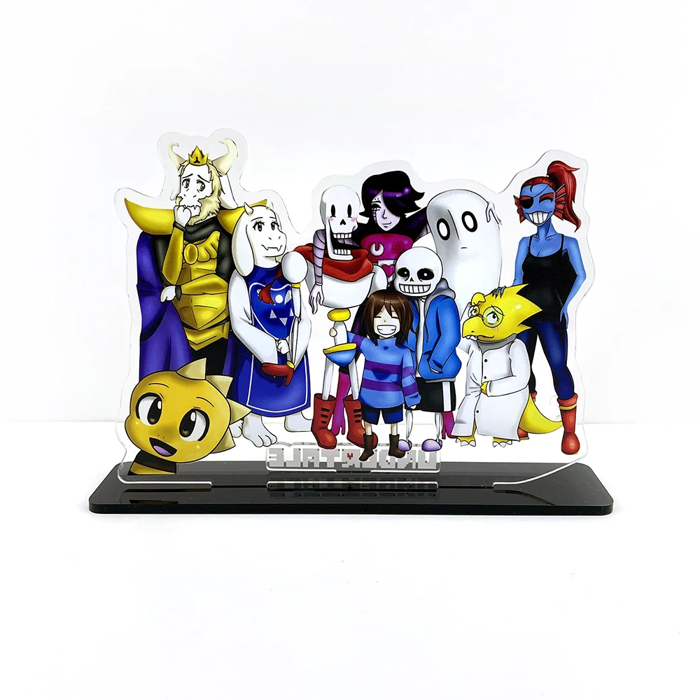 Undertale фриск Sans Papyrus Toriel Undyne Alphys Mettaton HM фигурка на акриловой подставке модель