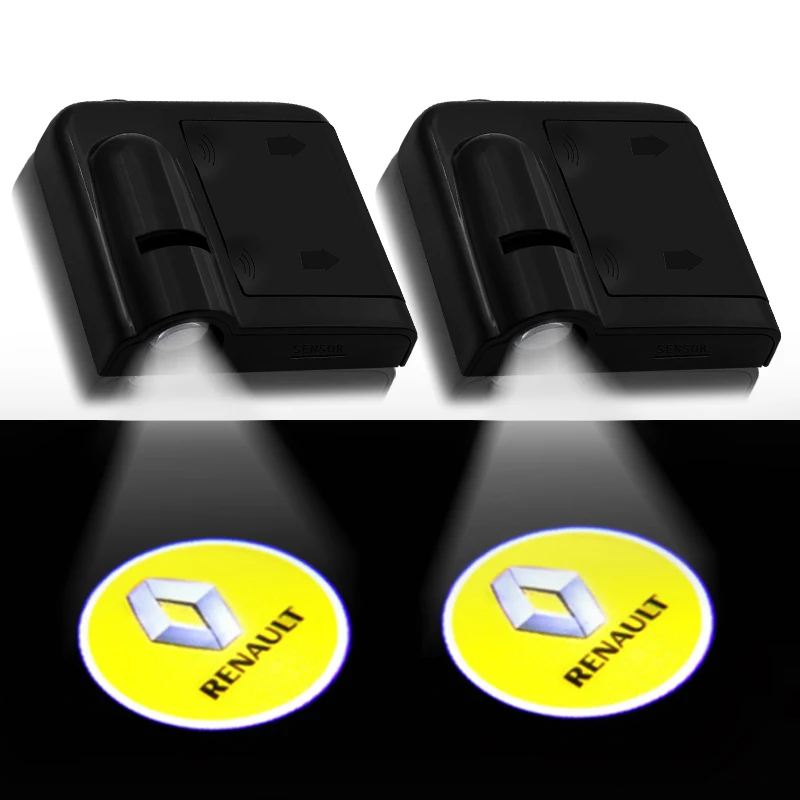 

2pcs Car Logo Door Welcome LED Light Lamp Wireless For Dodge Fiat Ford Peugeot Infiniti Lexus MG Acura Volvo Jaguar Land Rover