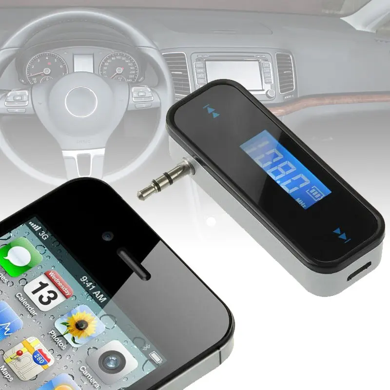 Мини Автомобильный FM аудио передатчик Радио MP3 музыкальный плеер для iPhone Samsung Huawei