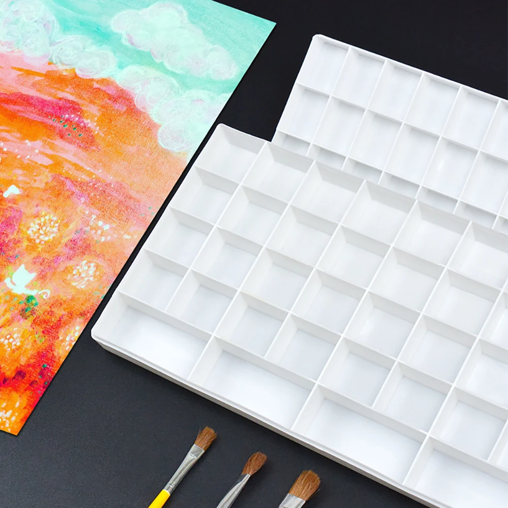 24/25/36 Grids Pigment Box Hard-lided Soft-lided Painting Color Boxes Powder Cartridges Student School Art Supplies |