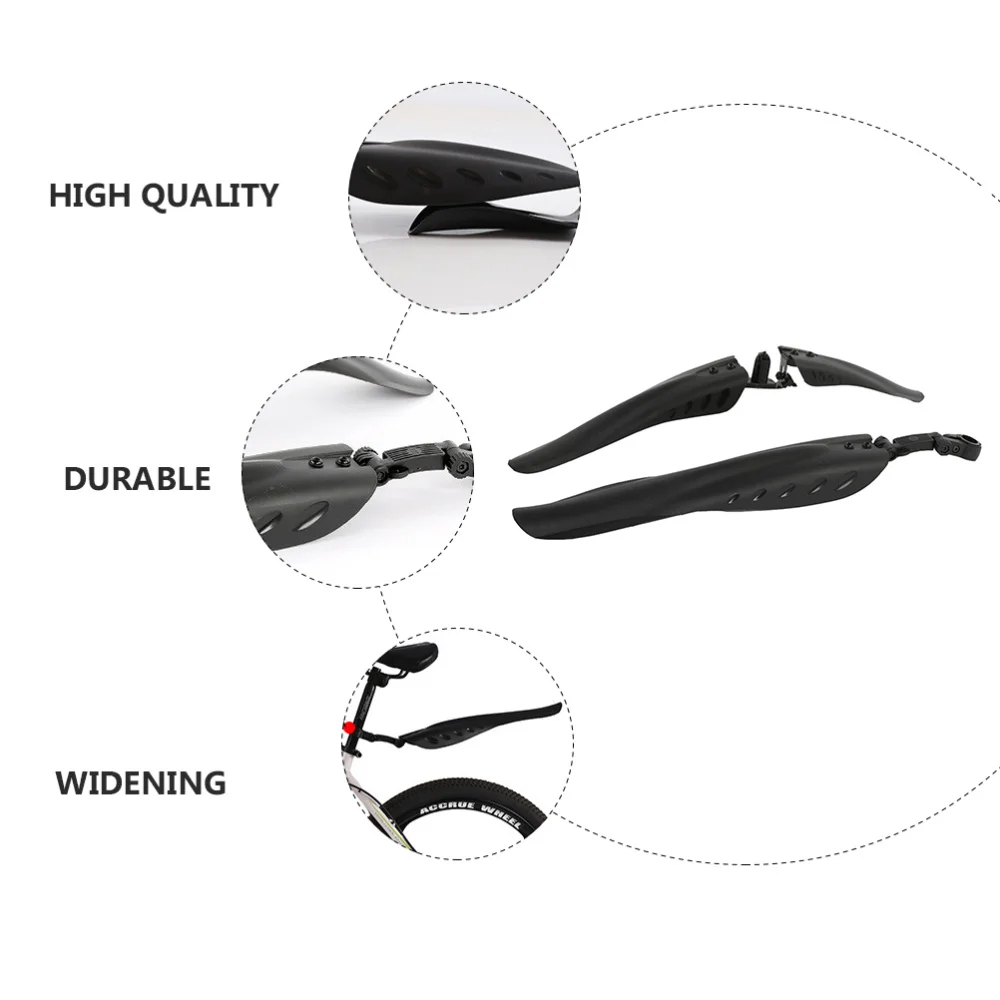

1 Pair of MTB Mud Guard Practical Durable Premium Rear Mudguard Front Mudguard Dirt Guard for Outdoor Cycling