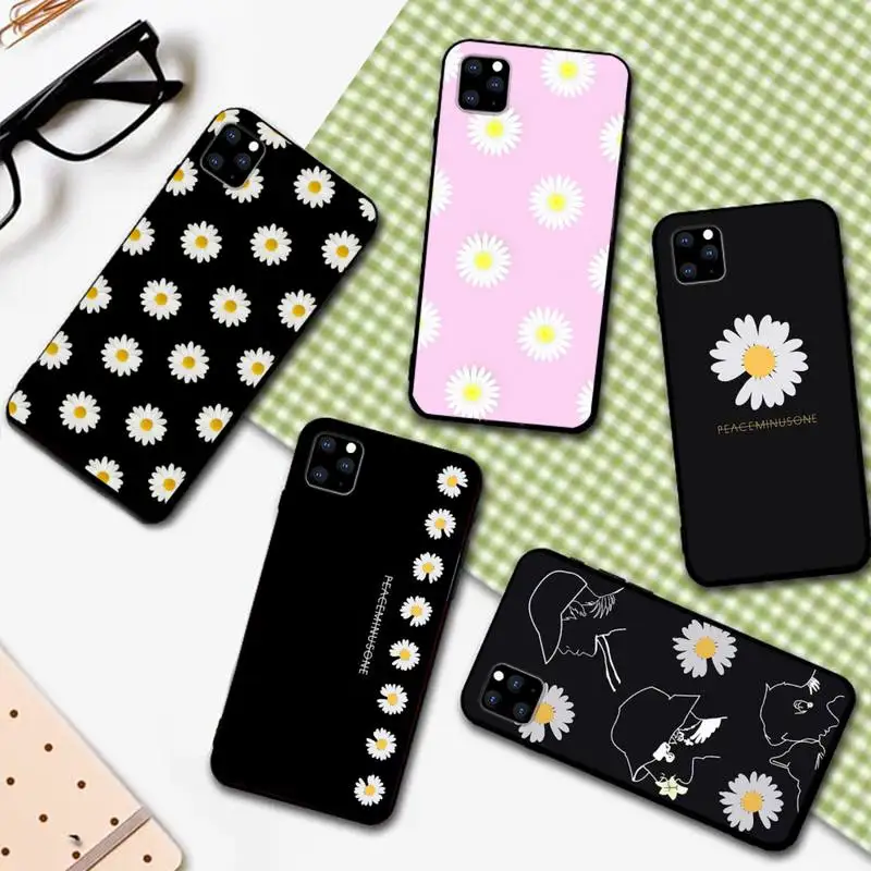 

Daisy Flower Phone Case For Iphone 5 SE 2020 6 6s 7 8 plus X Xr XS 11 12 Mini Pro Max Fundas Cover