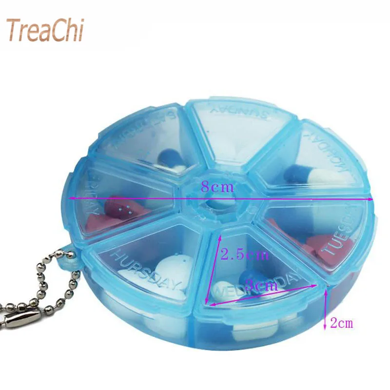 7 дней Еженедельные таблетки капсулы медицинский препарат держатель коробки