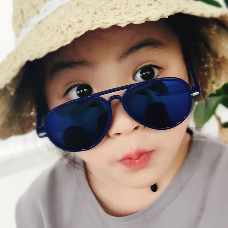 

2022 Classic Children Pilot Sunglasses For Boys Girls Fashion Goggle Sun Glasses Kids Child Colorful Mirror Outdoor Eyeglasses