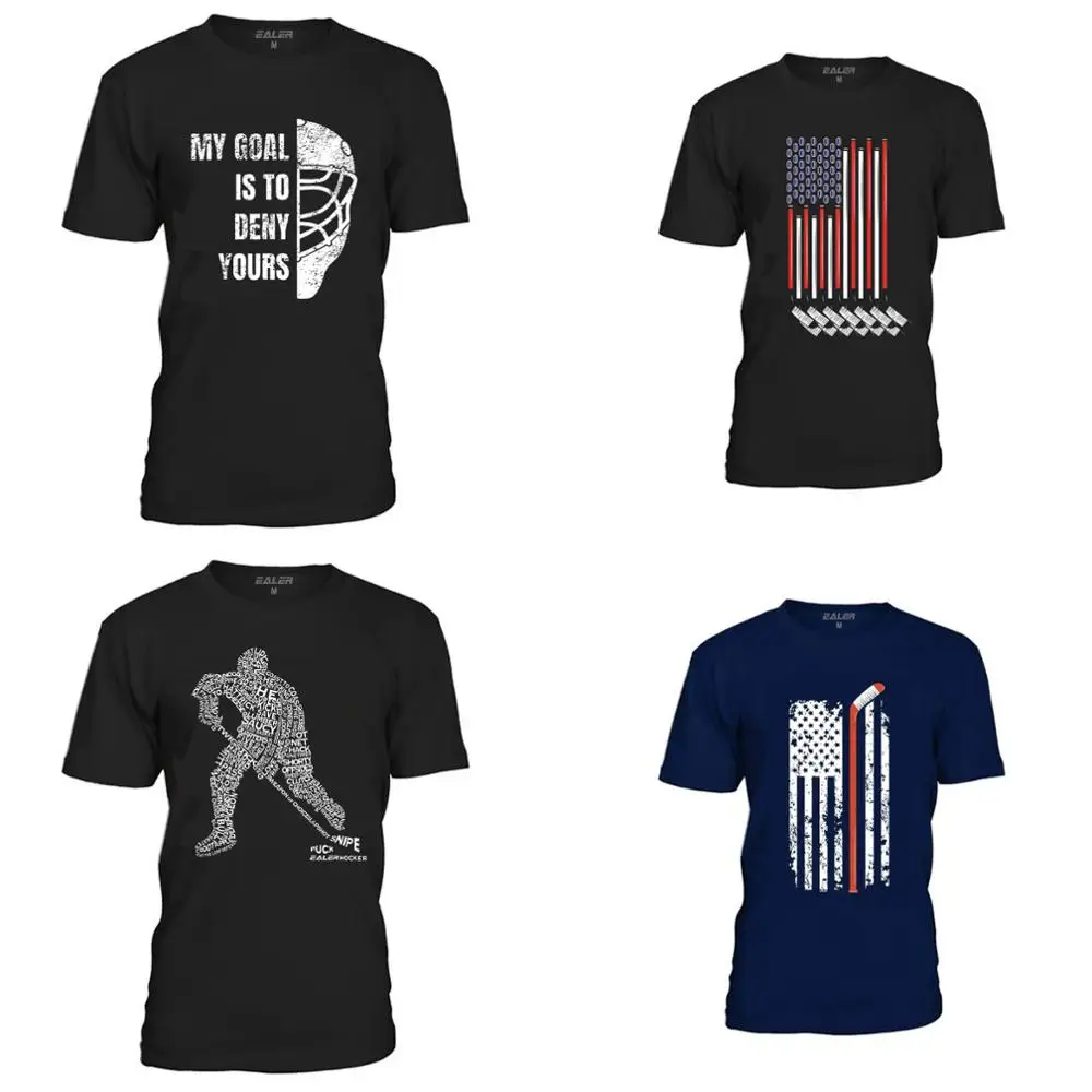 Хлопковые футболки COLDOUTDOOR с круглым вырезом для хоккея шайбой Высокое качество