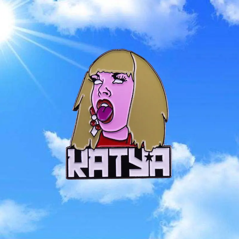 Rupaul's Drag Race Katya Zamolodchikova эмалевые булавки Милая мультяшная металлическая брошь