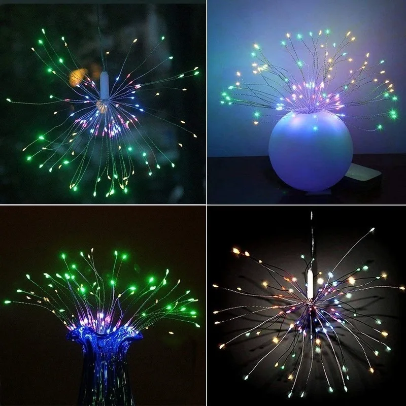 

Warm white light firework light 90 LED / 150 LED solar firework landscape road lawn tree light waterproof outdoor light