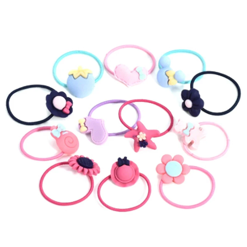 Мини-резинки для волос с цветами эластичные 10 шт. | Тематическая одежда и униформа