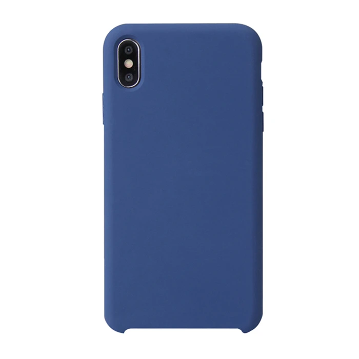 2-Cobalt blue G чехол, Модный Чистый жидкий силиконовый чехол для телефона для iPhone X, iPhone Xs, мягкий чехол для телефона для iPhone XR, iPhone XS MAX, чехол для телефона - Цвет: 2-Cobalt blue
