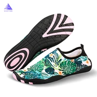 aqua shoes for women diving snorkeling sea beach sock flower print wading shoes2021 summer quick drying sneakers for swimming