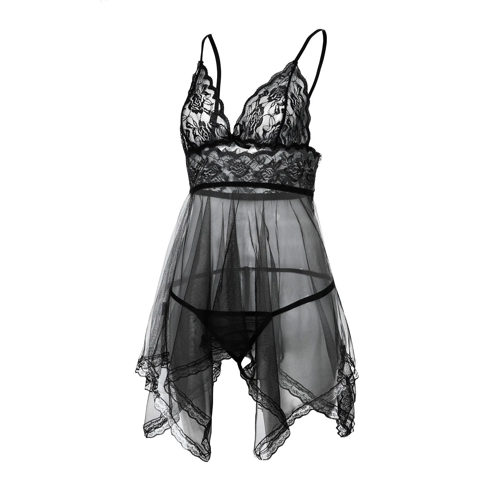 

Women Sexy Lace Thong Pantsuit Pajamas Backless Pajamas Erotic Underwear Exotic Dress L4