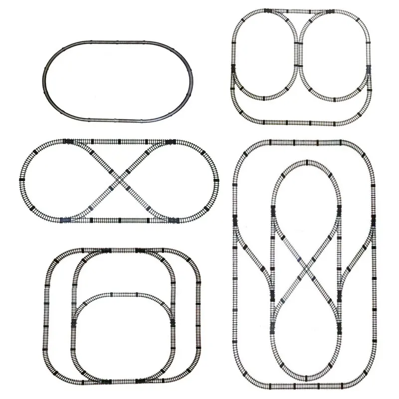 Классический электрический игрушечный поезд детский сделай сам трек железная