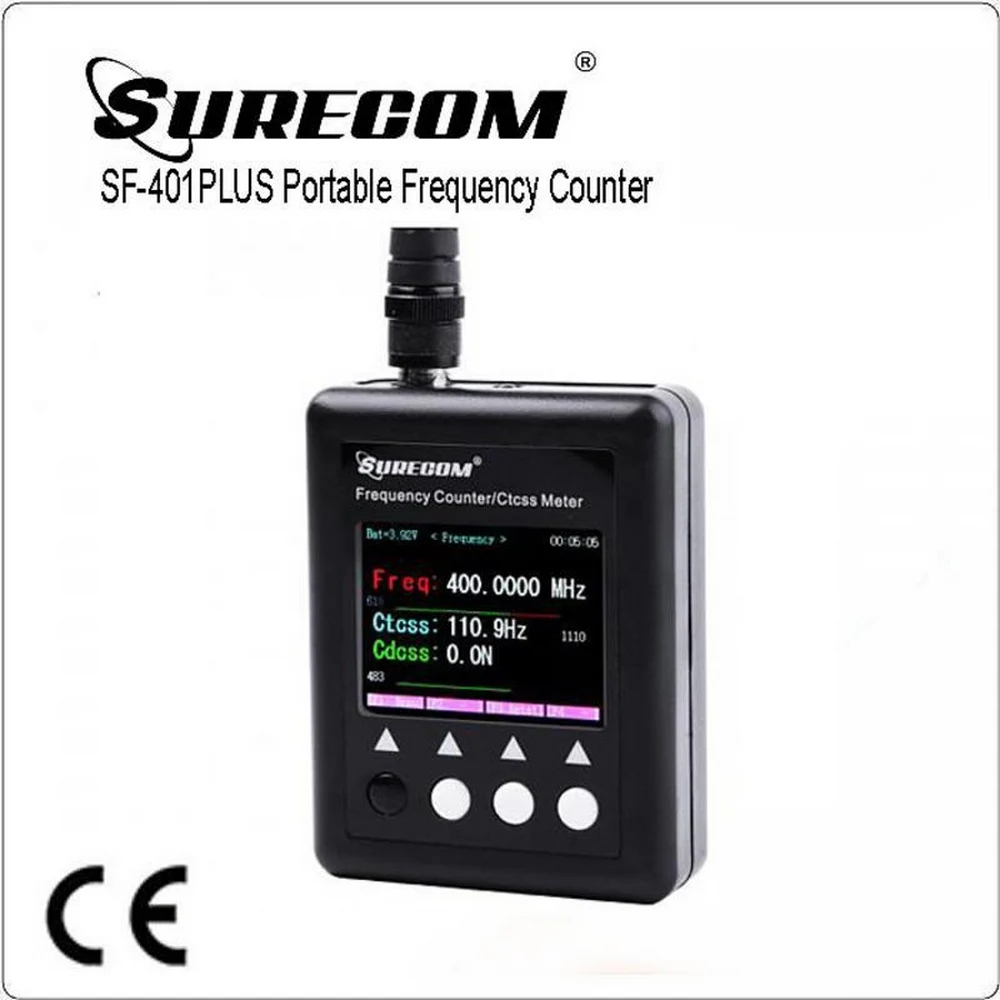 SURECOM SF401 плюс 27 МГц-3 ГГц Портативный счетчик частоты SF-401 SF401Plus с CTCSS/DCS декодер DMR
