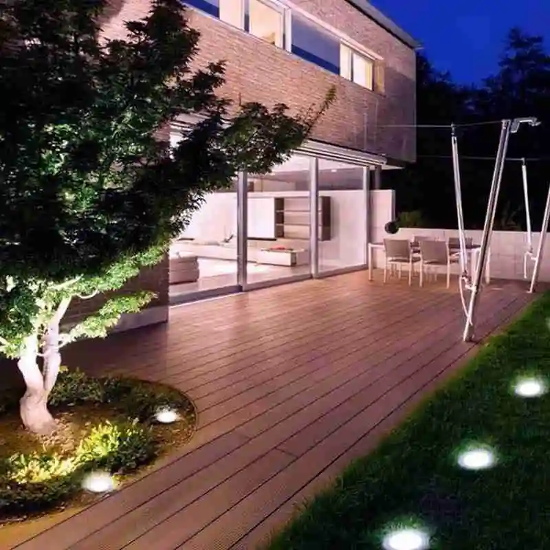 

12 Led Solar Ground Light Waterproof Staircase Light Outdoor Light Garden Courtyard Lawn D8O4