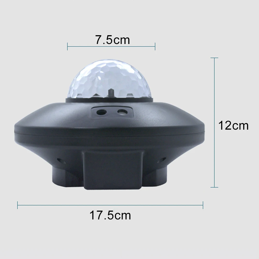 

LED Bluetooth Starry Sky Ocean Wave Night Light Music Projector Home Party Lamp The projector light can be powered-by power bank