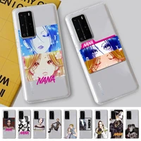 toplbpcs nana osaki anime phone case for huawei p 20 30 40 pro lite psmart2019 honor 8 10 20 y5 6 2019 nova3e