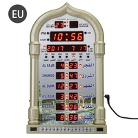 azan mosque prayer clock islamic mosque calendar muslim prayer wall clock alarm ramadan home decor remote controlnot battery