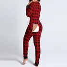 Новинка 2021, пикантная женская пижама, комбинезон с пуговицами спереди, функциональная Пижама на пуговицах с V-образным вырезом, Женская пижама, одежда для сна