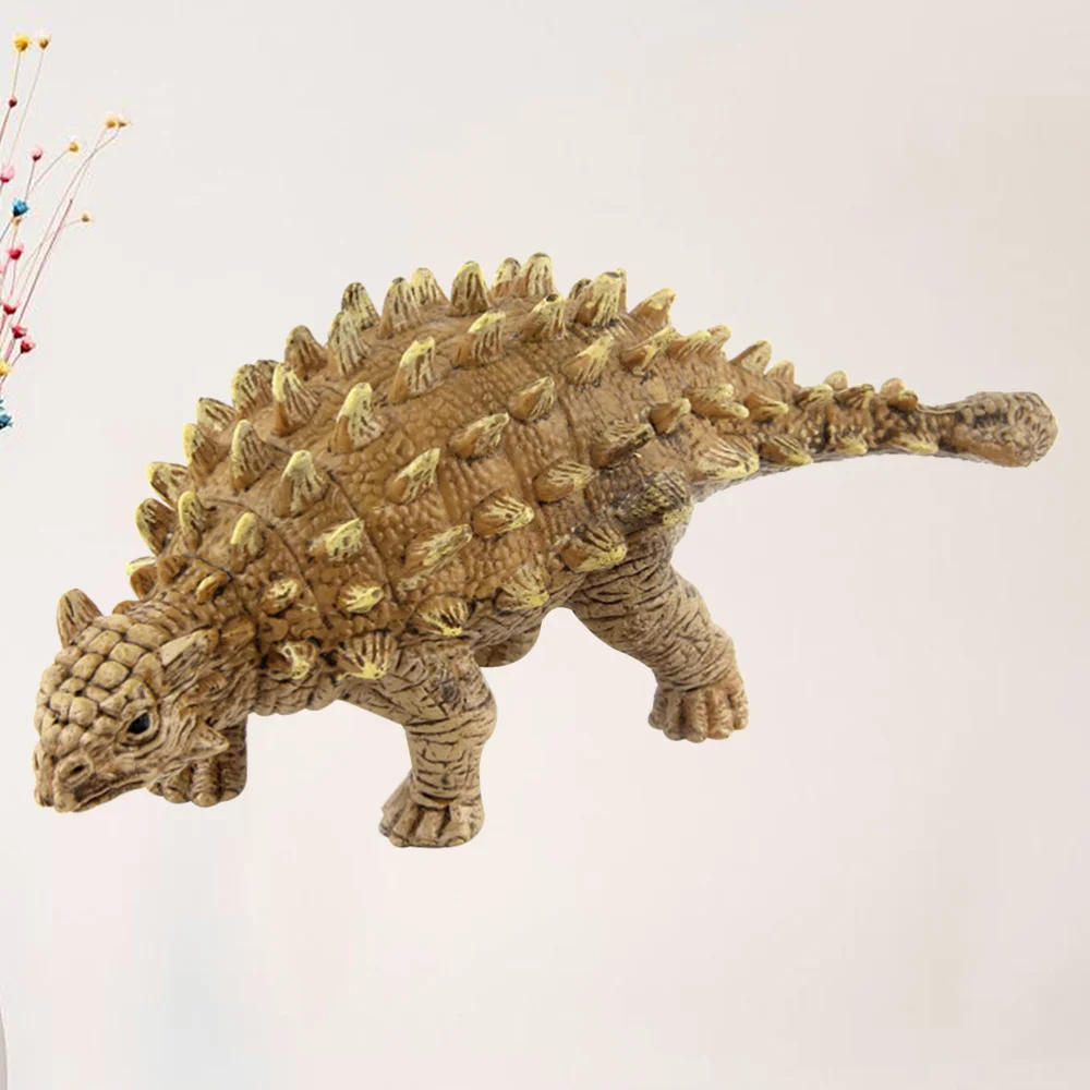 

1pc Simulation Model Jurassic Period Ankylosaurus Statue Craft (Yellow)
