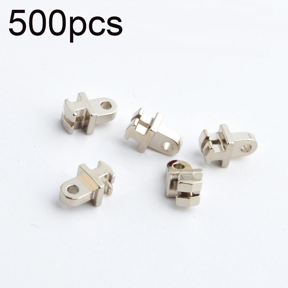 500 шт. зубья Одиночная Петля для пластиковой рамы широкие сломанные передние