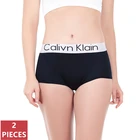 2 шт., женские дышащие трусики-брифы с надписью