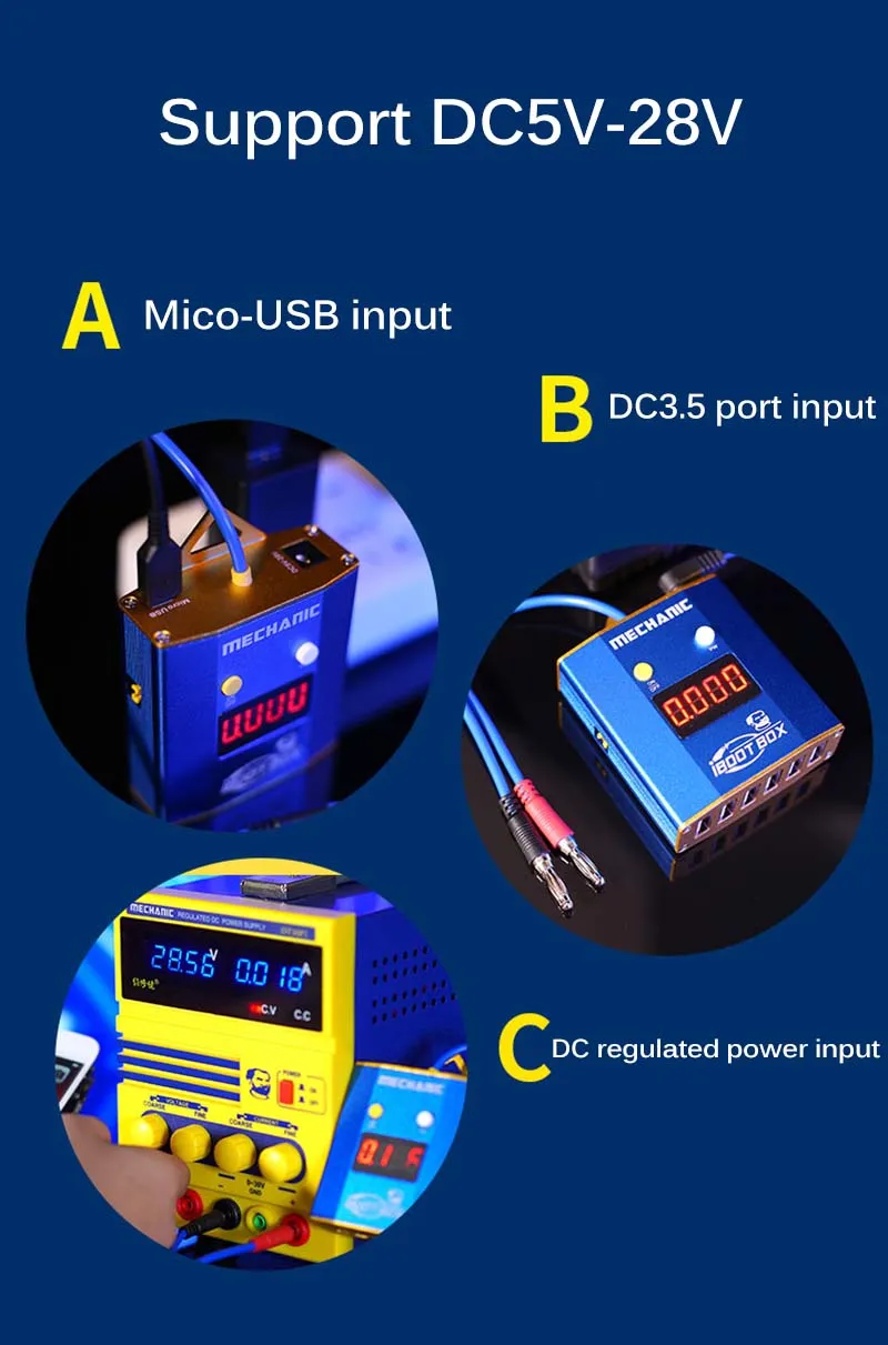 Механик La тест USB DC 3,5 питание для мобильного телефона Тестовый Шнур подходит для Android iPhone Ремонт батареи шнур загрузки