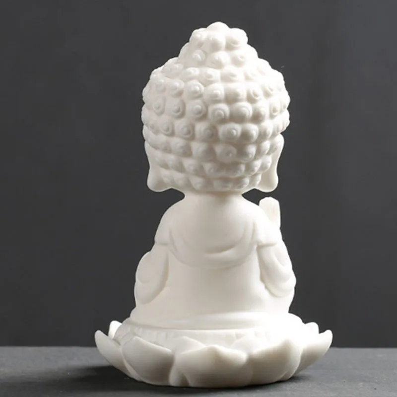 Статуя Будды статуя сидящего лотоса Bodhisattva украшение для дома керамические