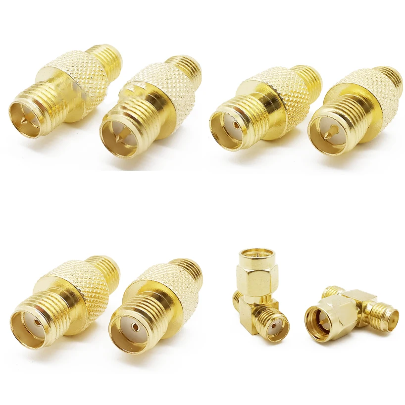 Комплект позолоченных коннекторов SMA 15 шт. разъем типа папа и мама