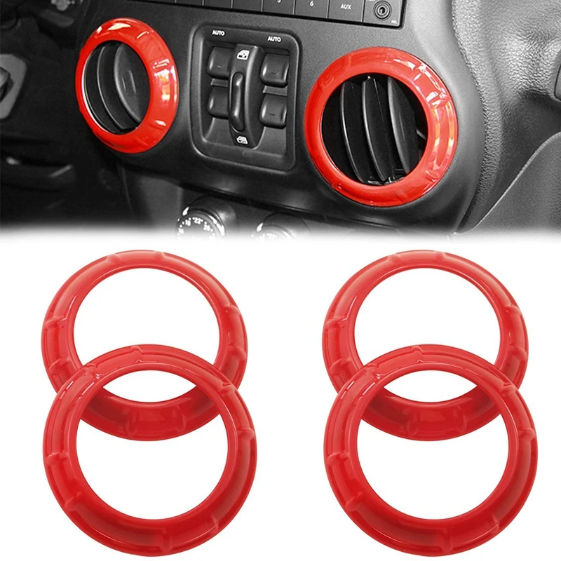 Крышка вентиляционного отверстия кондиционера отделка для Jeep Wrangler JK JKU Unlimited 2007