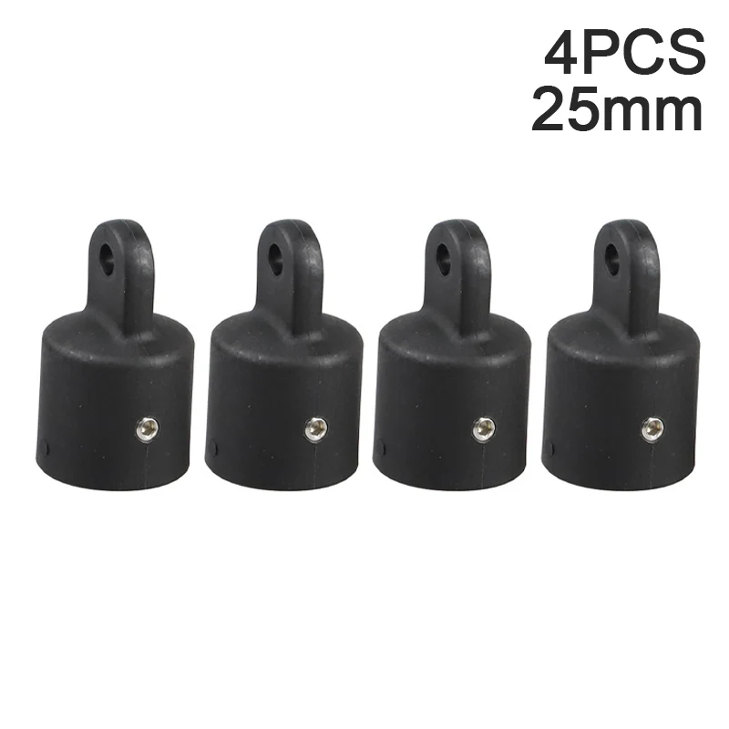 4 шт. черные наружные наконечники из нейлона для наружного отверстия диаметром 3/4