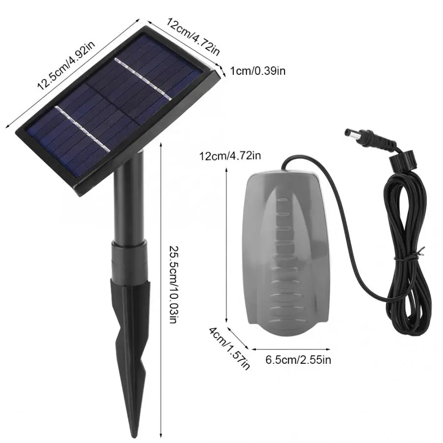 Солнечная энергия воздушный камень кислородный аэратор ed пруд Оксигенатор