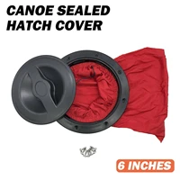 6 black hatch cover deck plate w storage bag for marine boat kayak accessories