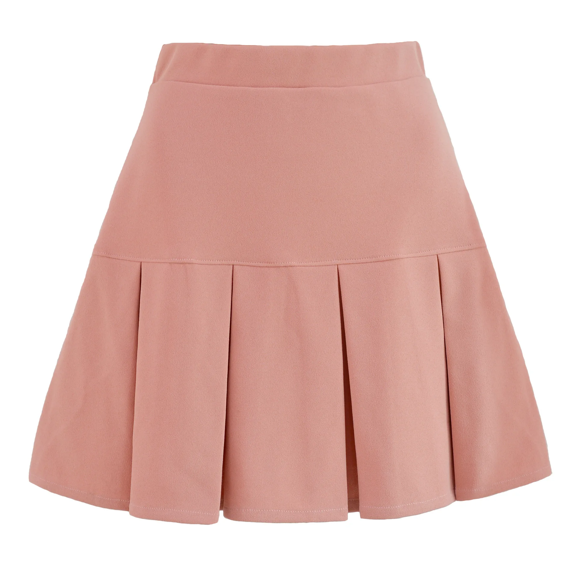 

MosiMolly Autumn Winter Pleated Skirt Bottom Women All Match Mini Skirt Short Skirts