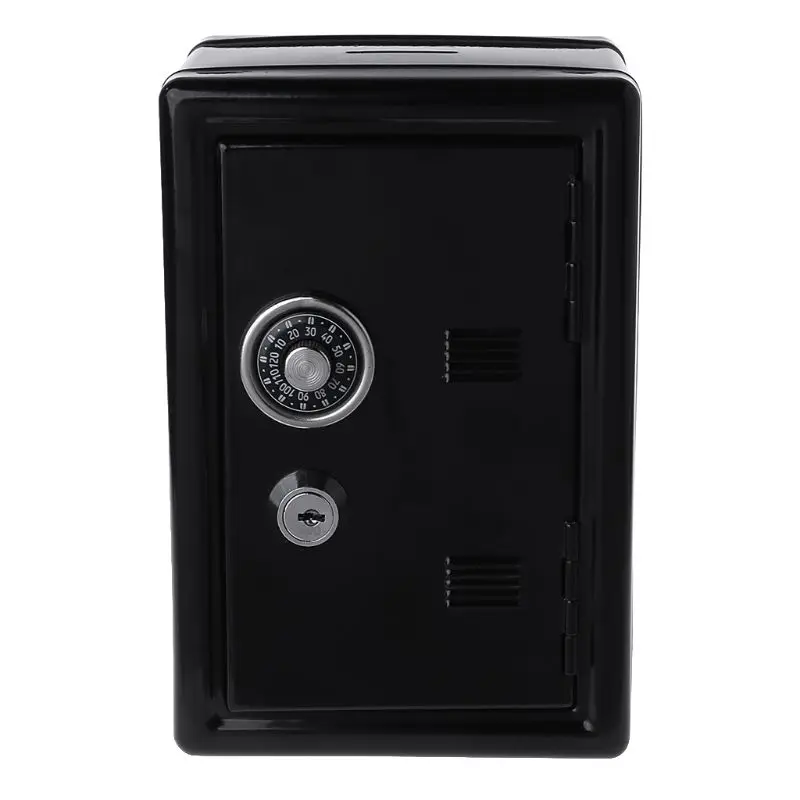 

New Safe Security Metal Money Bank Deposit Cash Savings Saving Box 2 Keys