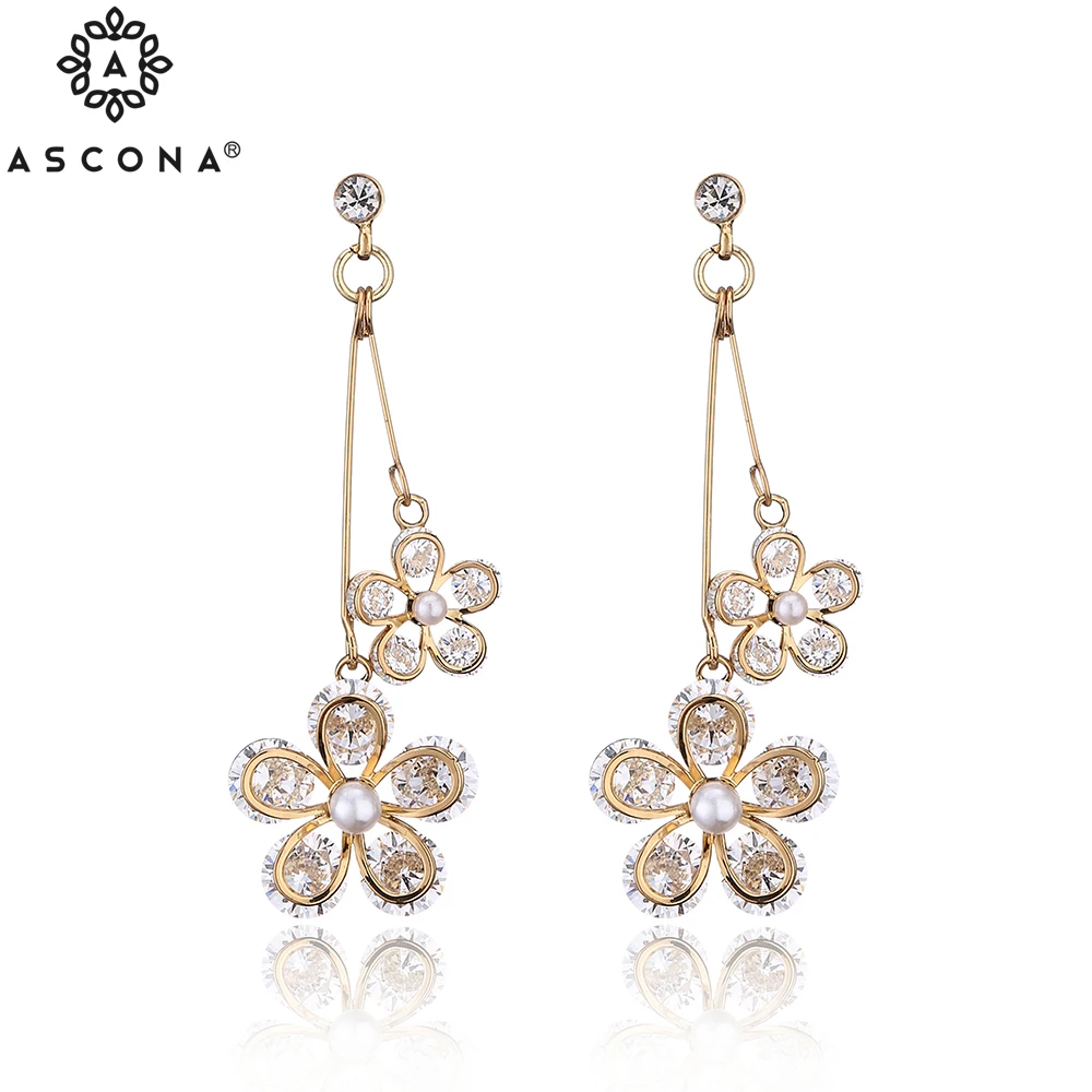 

Новые корейские серьги ASCONA 2021, модные изысканные длинные висячие серьги с кристаллами циркония для женщин, ювелирные изделия с кулоном из ц...