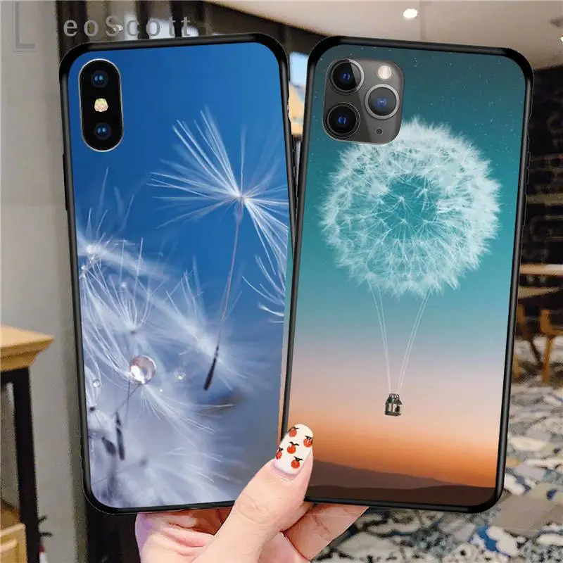 

Blue sky beautiful Dandelion Phone Case for iPhone 11 12 pro XS MAX 8 7 6 6S Plus X 5S SE 2020 XR cover funda shell coque