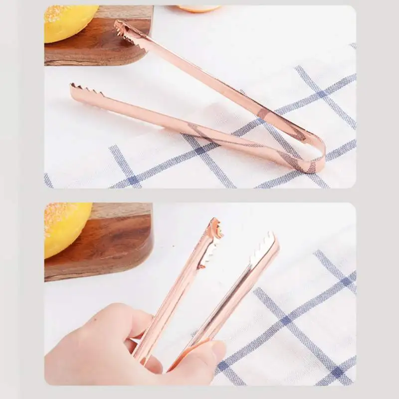 

Stainless Steel Ice Cube Clips Bread Buffet Clip Multi-function Kitchen Food Clips Food Tongs Buffet Barbecue Tongs Hot